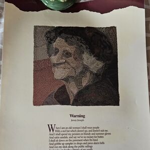Jenny Joseph Warning